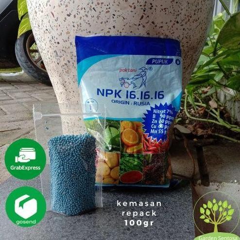 

Terlaris Pupuk Bunga Pak Tani Npk Biru 16-16-16 Kemasan Repack 100Gr