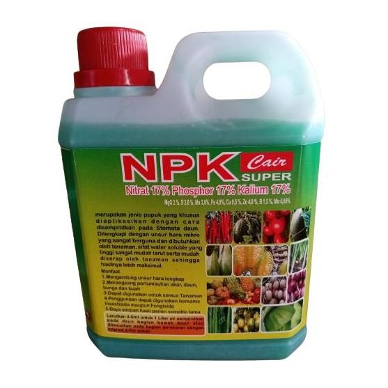 

Terlaris Pupuk Tanaman Padi Cabe Pupuk Pelengkap Npk Cair Super 17 1 Liter Penyubur Daun, Batang, Akar, Bunga Dan Buah Lengkap, Yaramila, Meroke, Mkp, Kcl, Pupuk Daun, Ultradap, Dap, Map, Calsium