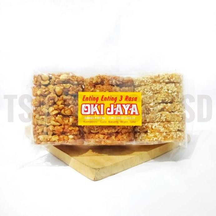 

Terlaris Enting Oky Jaya 3 Rasa Jahe Wijen Kacang Isi 20 Keping