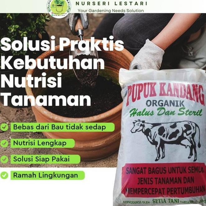 

Terlaris Pupuk Kandang Sapi Organik Halus (Khusus Gojek)