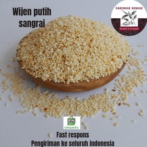 

Terlaris Wijen Putih Sangrai 100Gr / Wijen Mateng / White Sesame Seeds Roasted