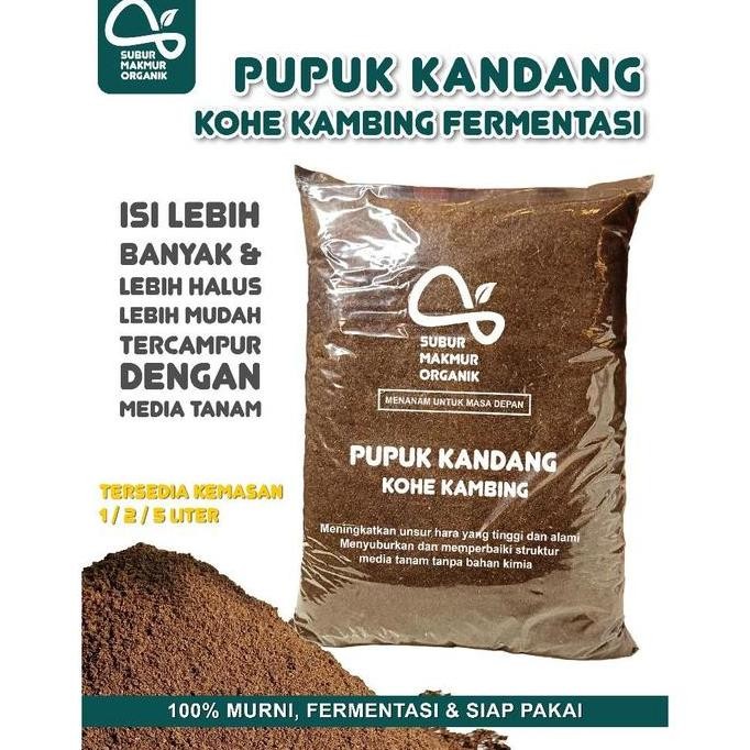 

Terlaris Pupuk Kandang Media Tanam Kohe Kambing 100% Organik Fermentasi Halus Kering Murni (1L/2L/5L)