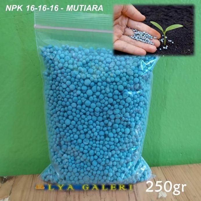 

Terlaris Pupuk Npk 16-16-16 Mutiara Pupuk Buatan Anorganik Kemasan 250 Gram