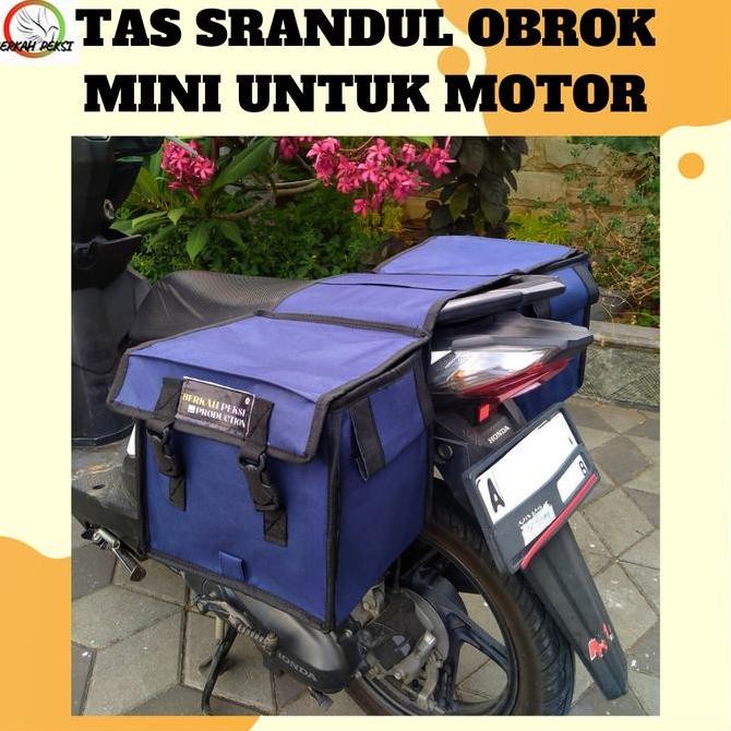 HJK TAS SRANDUL OBROK MINIMALIS _UKURAN KECIL_ SEPEDA MOTOR BEAT SUPRA VARIO SCOOPY UKURAN JOK 25 - 