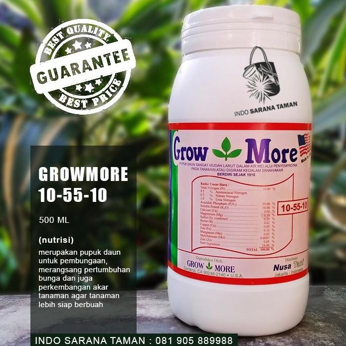 

Terlaris Growmore 10 55 10 Pupuk Nutrisi Npk Untuk Merangsang Akar & Bunga