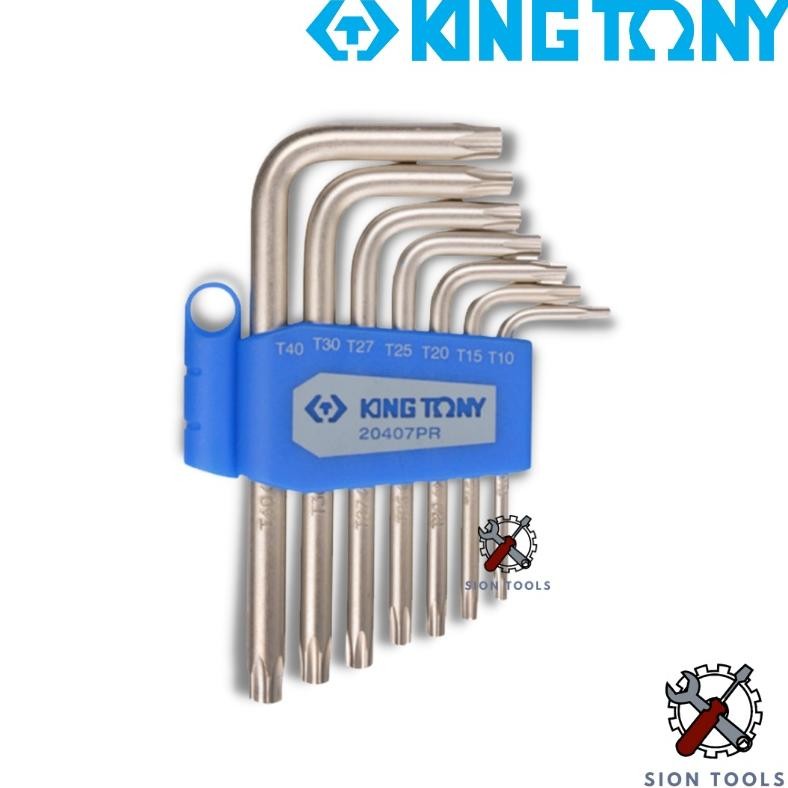 Terlaris KING TONY KUNCI L BINTANG SET (STANDARD TYPE) 7 PCS / STAR L WRENCH