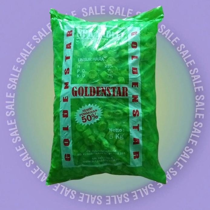 

Terlaris Pupuk Npk Tablet Hijau Goldenstar Kemasan 5 Kg