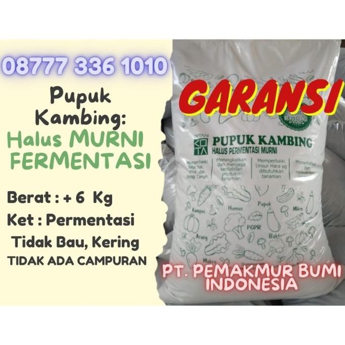

Terlaris Pupuk Kambing Murni Halus Fermentasi Kandang Organik Siap Pakai
