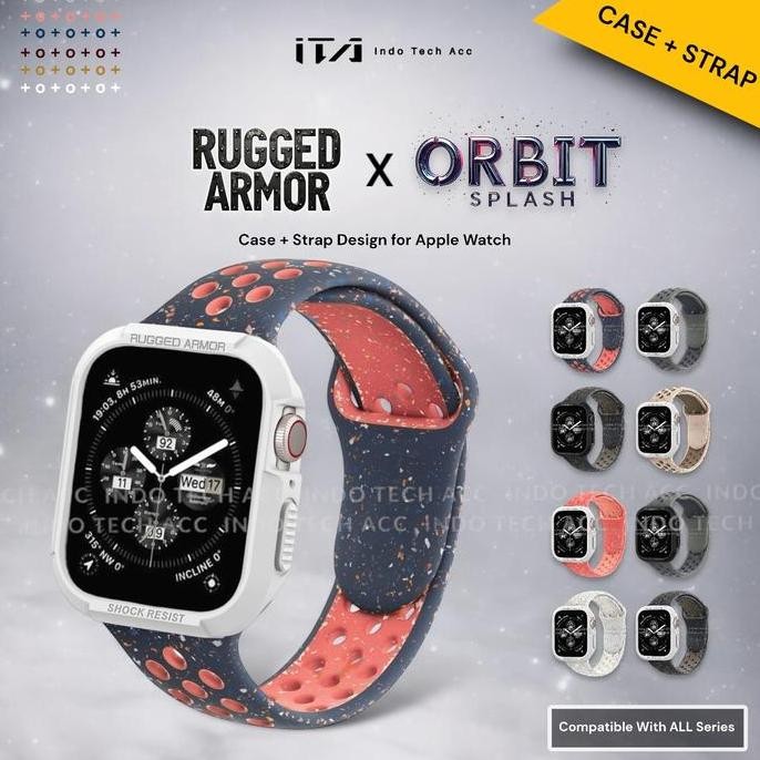 NEW Case Strap for Apple Watch Series 10/9/8/7/6/5/4/3/2/1/SE1/SE2 Case Rugged Armor with Strap Orbi