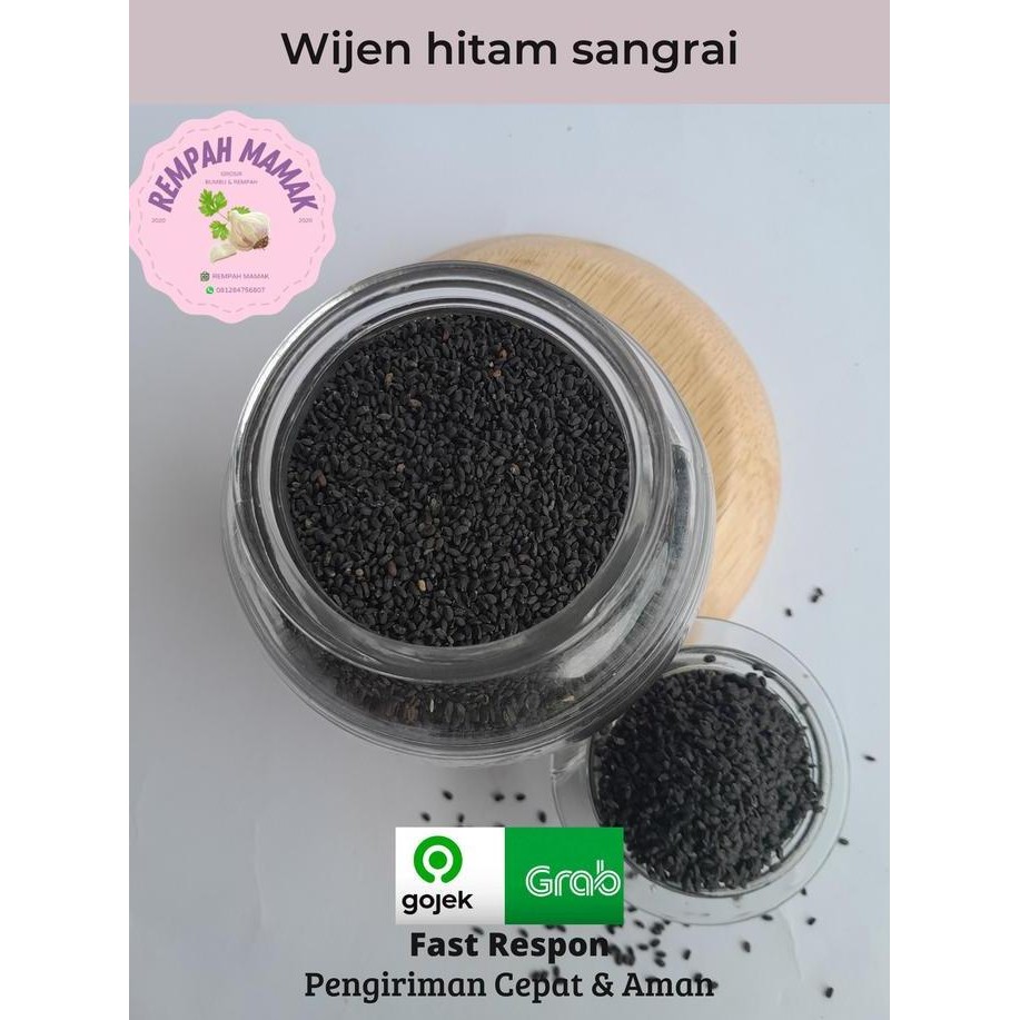 

Terlaris Wijen Hitam Sangrai / Black Sesame Seed Roasted 100Gram