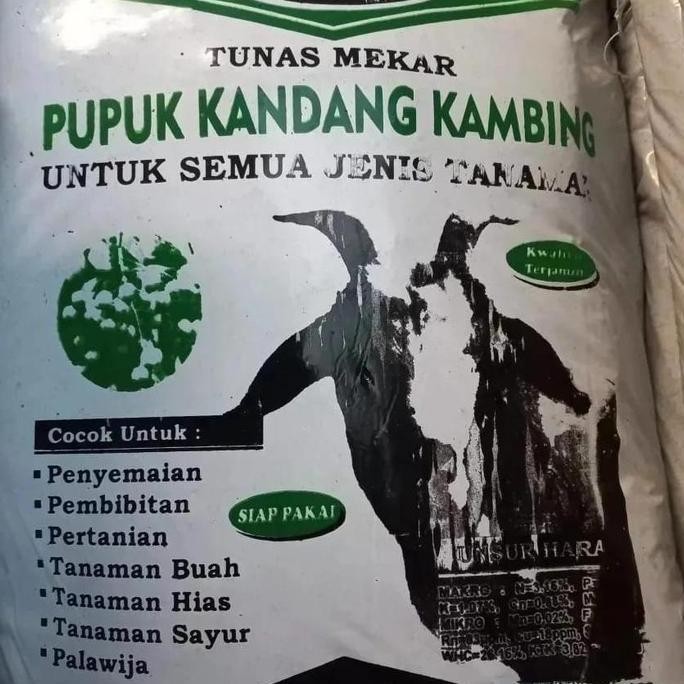 

Terlaris (Asli Berkualitas) Pupuk Kandang Kambing 7Kg Untuk Semua Jenis Tanaman