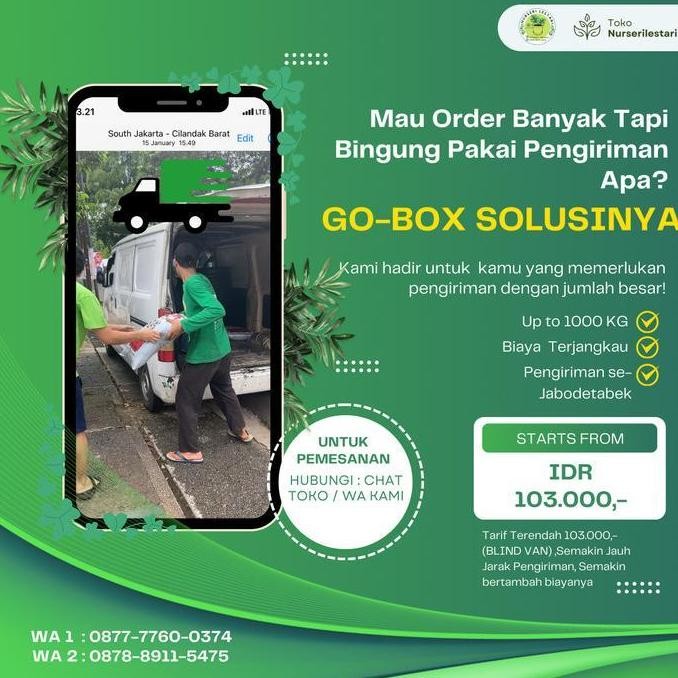 

Terlaris Pupuk Kandang Kambing Halus Cap Stia Tani (Bukan Butir) Khusus Gojek