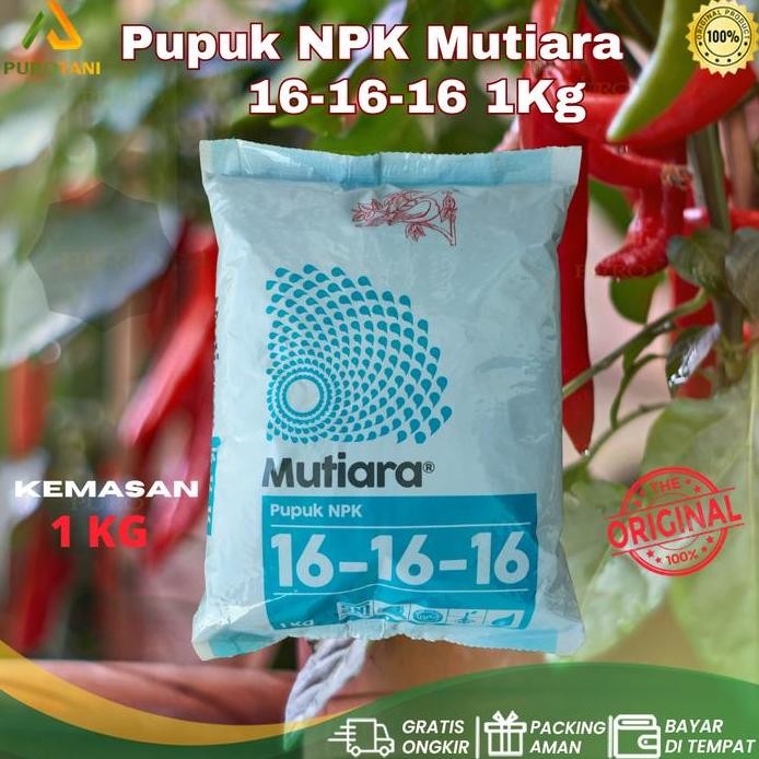 

Terlaris Pupuk Npk Mutiara 1 Kg 16-16-16 Penyubur Buah Bunga Dan Daun