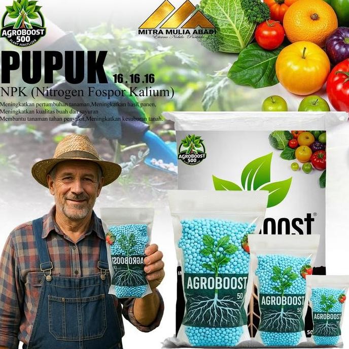 

Terlaris Pupuk Npk Agroboost 16-16-16 1Kg - Pertanian Padat Kimia Penyubur Tanaman