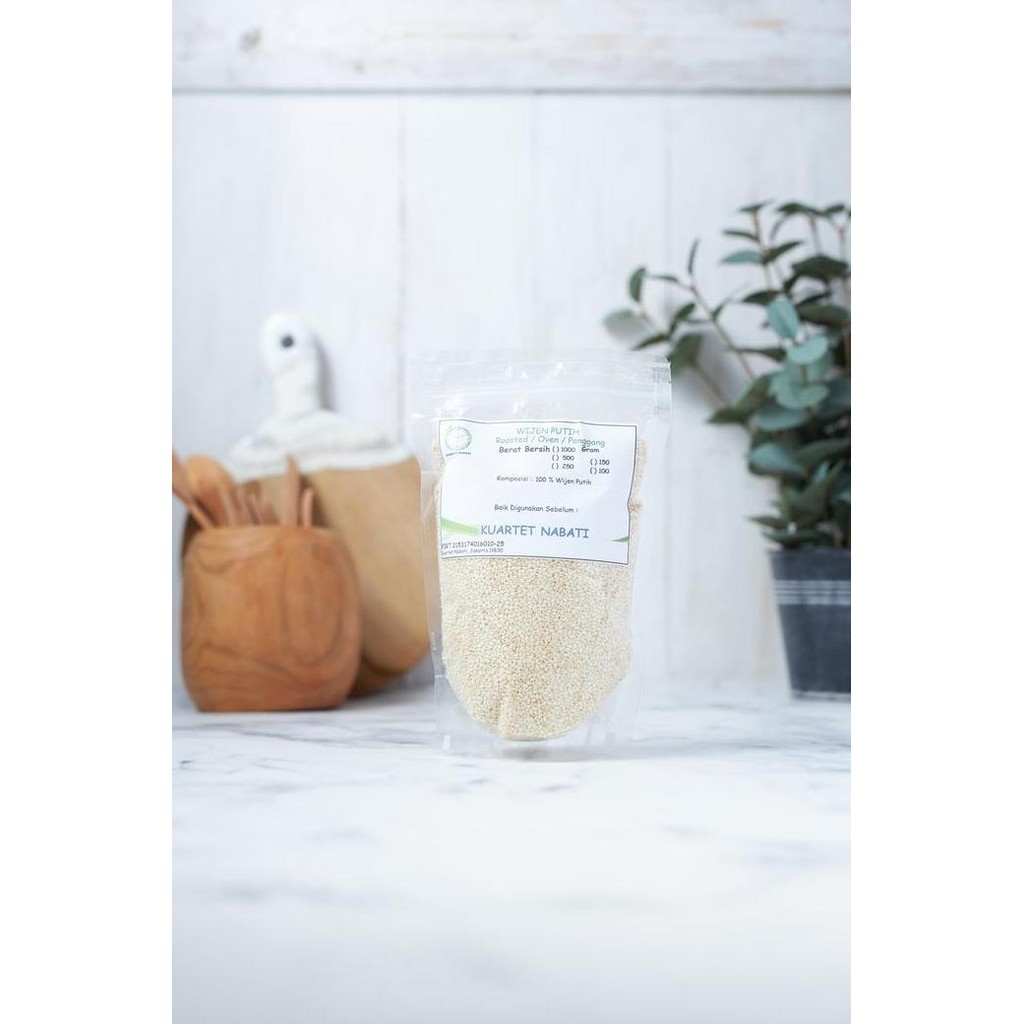 

Terlaris 250Gr Roasted Wijen Putih / White Sesame Seed - Oven - Sangrai