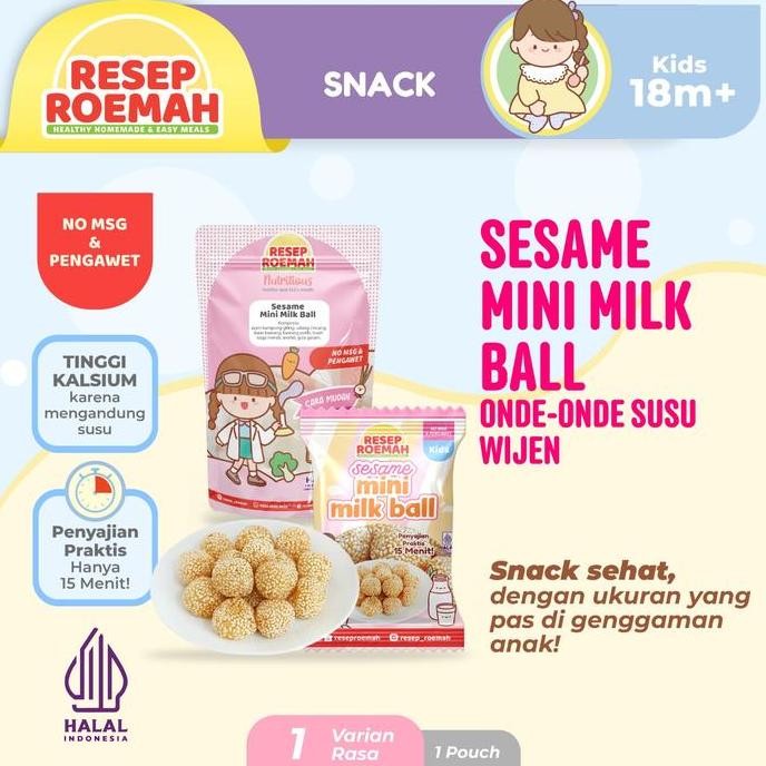 

Terlaris Resep Roemah Sesame Mini Milk Ball / Onde-Onde Susu Wijen / Kids