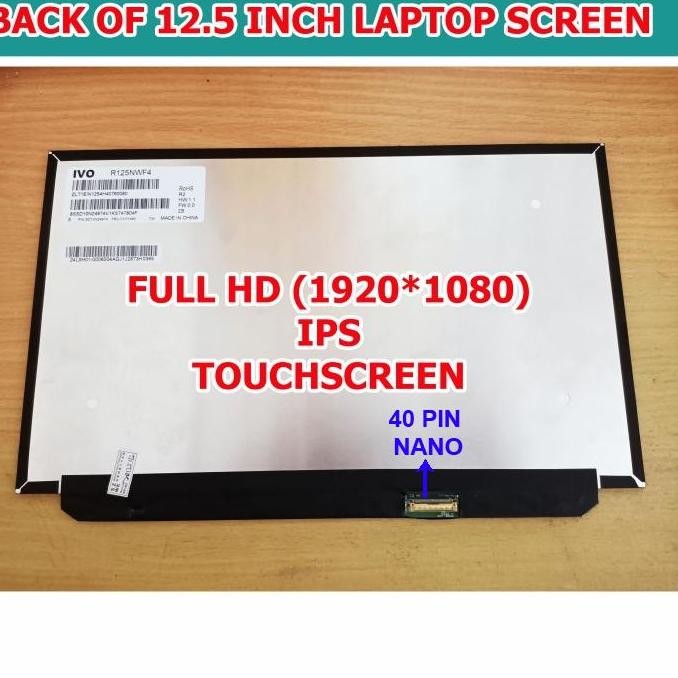 Layar Led Lcd Lenovo Thinkpad X270 X280 Touchscreen Full Hd Ips