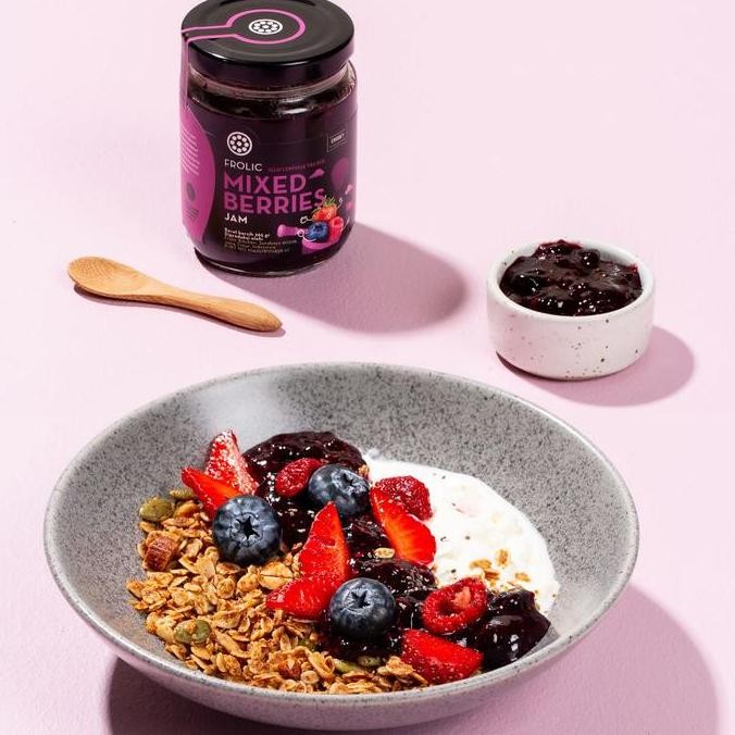 

Produk Baru!! FROLIC Mixed Berries Jam - Selai Campuran Berries Strawberry, Blueberry, Raspberry