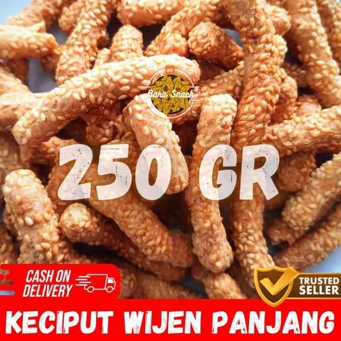 

Terlaris [ 250Gr ] Keciput Wijen Panjang Premium / Kue Ciput Renyah Cap Merpati / Camilan Snack Kiloan Murah