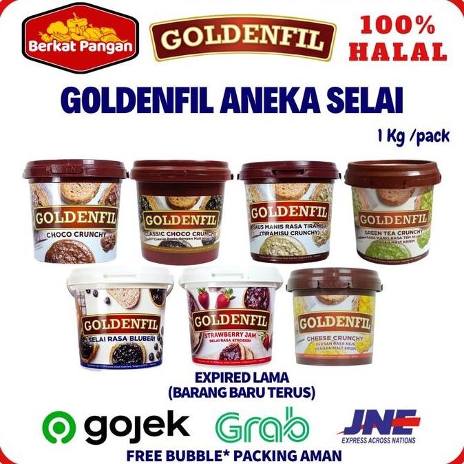 

Produk Baru!! GOLDENFIL Selai Choco Crunchy/ Dark Choco/ Hazelnut/ Cheese/ Strawberry/ Blueberry 1 Kg