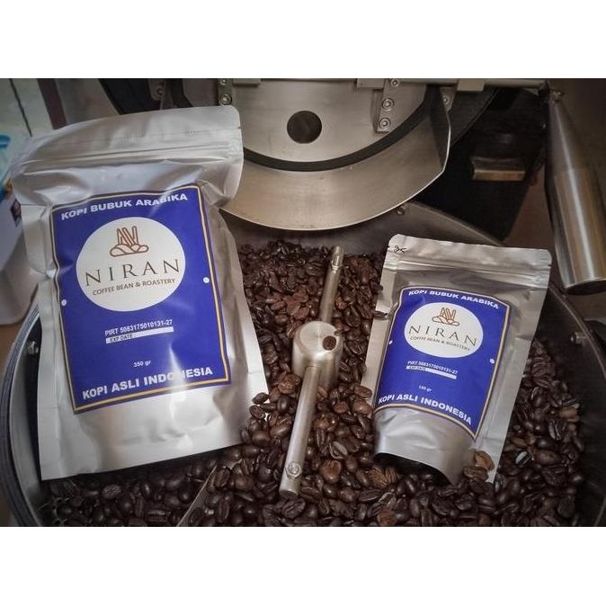 

Produk Baru!! Kopi Bubuk Arabika Flores Komersil Cap Niran dalam kemasan -Giling halus, medium & kasar