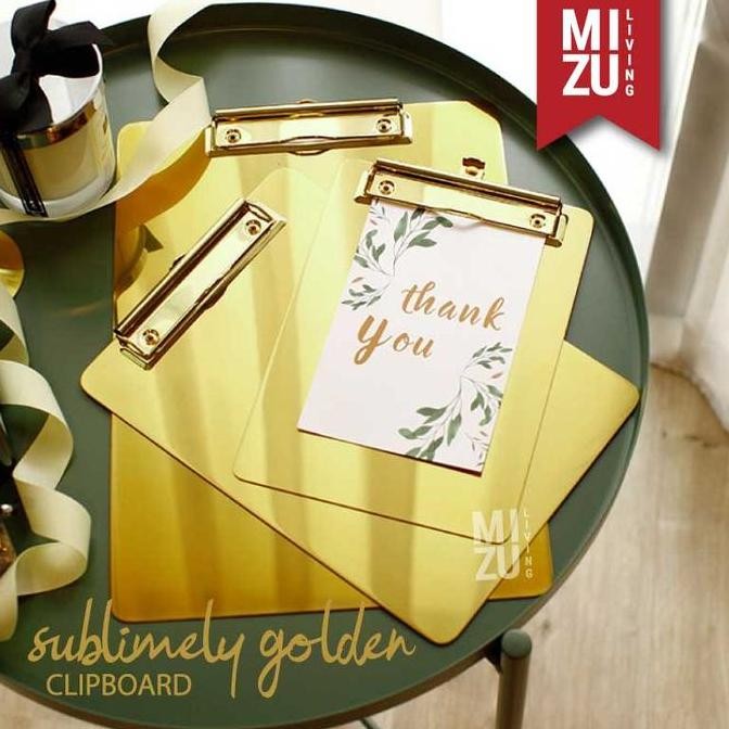 

Sublimely Golden Clipboard Papan Jalan Alas Ujian Emas