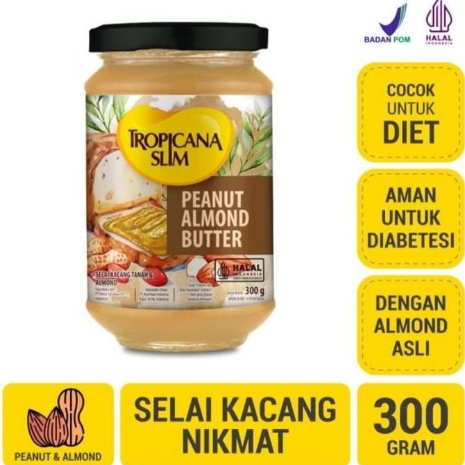 

Produk Baru!! Tropicana slim selai peanut almond butter 300 gr selai kacang almond