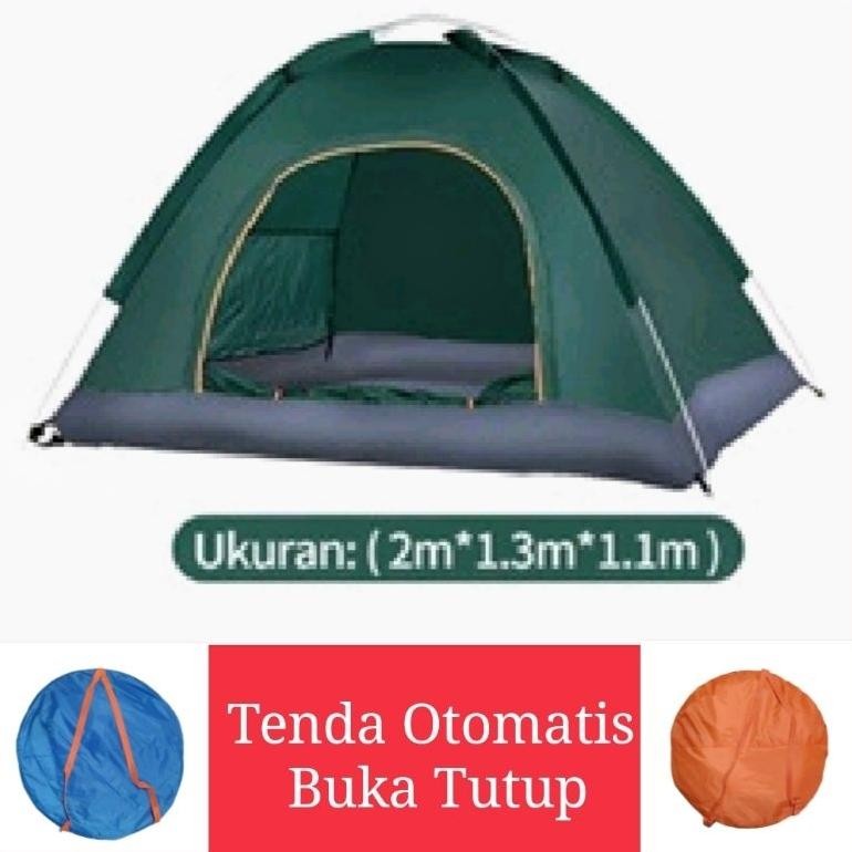TENDA CAMPING Otomatis 2 3 4 orang Kemah Kemping AST