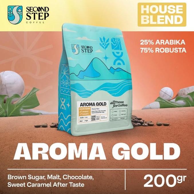 

KOPI AROMA GOLD ESPRESSO BLEND COFFEE ROAST BEANS 200 GRAM BIJI BUBUK TERMURAH