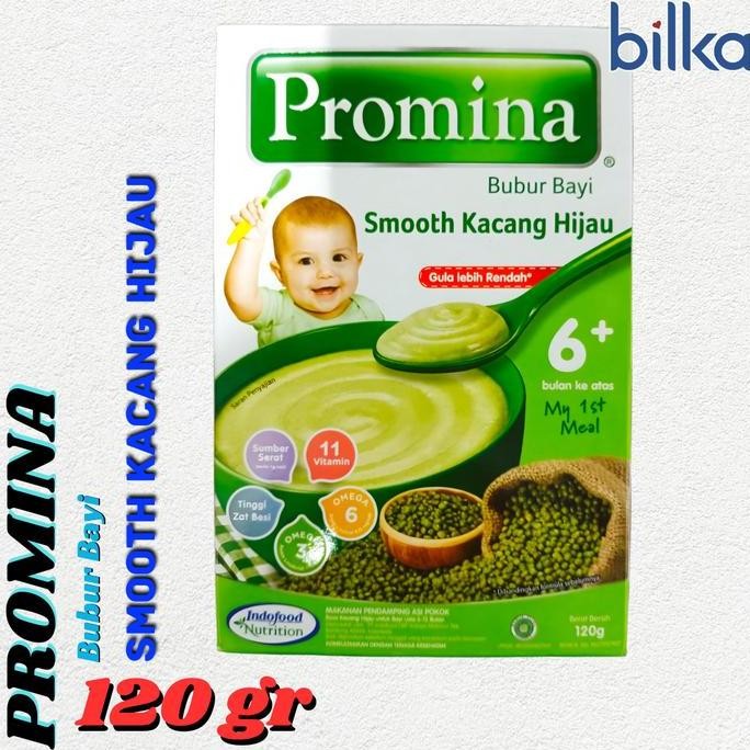 

Terlaris Promina 6+ Bubur Bayi Smooth Kacang Hijau 120G