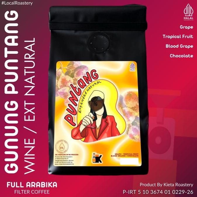 

BIJI KOPI ARABIKA GUNUNG PUNTANG RED WINE 200GR TERMURAH