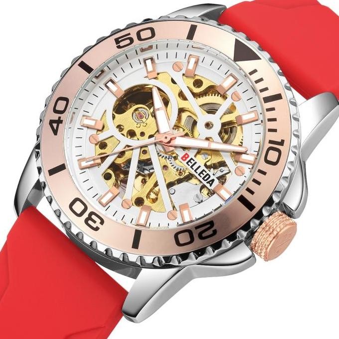 Sale Jam Tangan Belleda Promo Buy1 Get1 Belleda 9485 Jam Tangan Rubber Pria Original Automatic Anti 