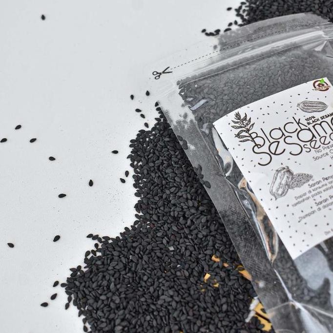 

BLACK SESAME SEEDS (BIJI WIJEN HITAM) 1000GR BUMBU PECEL SANGRAI MASAKAN KACANG TERMURAH
