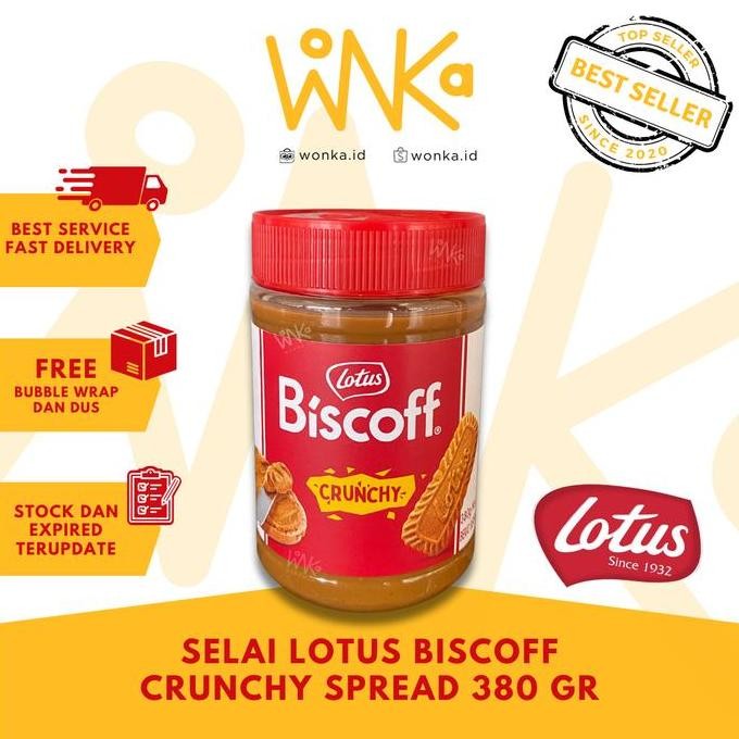 

Produk Baru!! Lotus Crunchy Spread - Selai Speculoos 380 gr - Biscoff Caramel Cookie