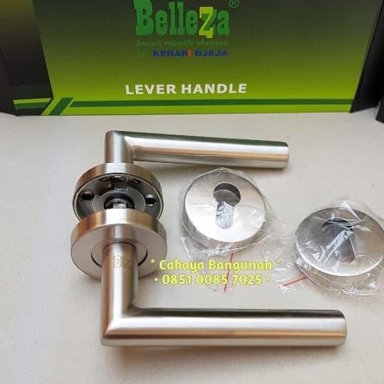 Handle Handel Gagang Kunci Pintu Pisah Belleza HRES 858 bkn Solid HRE