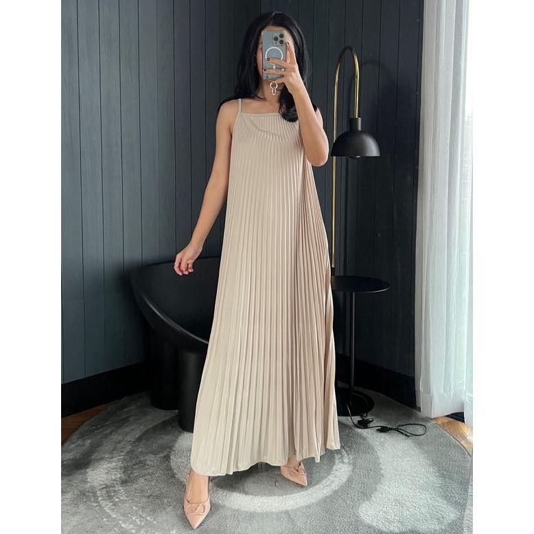 ND Inner Dress Plisket / Inner Dress Tanpa Lengan Jumbo (02)