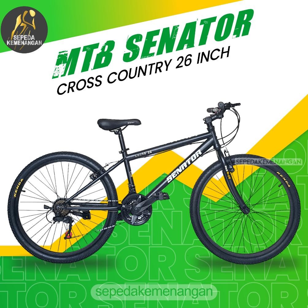 SEPEDA GUNUNG SENATOR MTB CROSS COUNTRY UKURAN 26 INCH AST