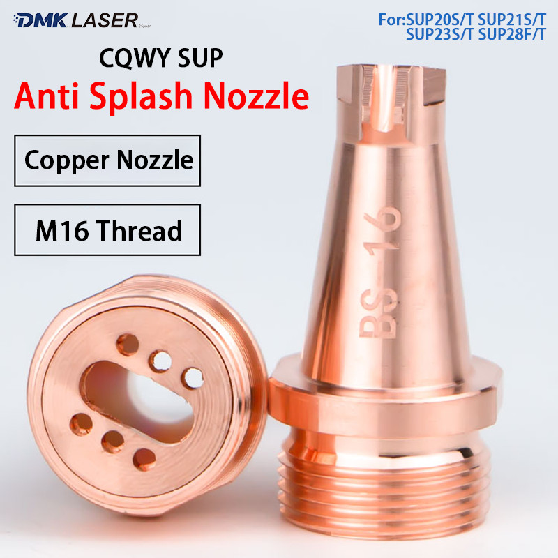 

CQWY Nosel Anti Percikan Baru AS-12 BS-16 Nozzle Tembaga Pengelasan Laser Genggam Untuk SUP20T SUP21