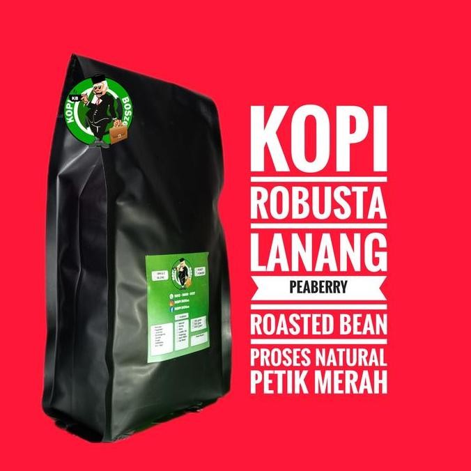 

Biji Kopi Bubuk Robusta Lanang Biji Tunggal 1kg Pagaralam Premium