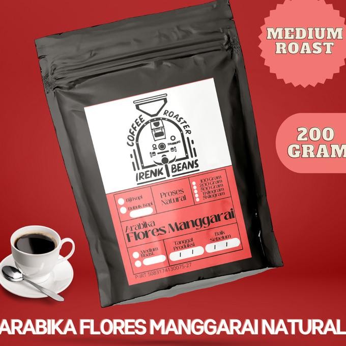 

Kopi Arabica Flores Manggarai Natural 200g Biji Bubuk