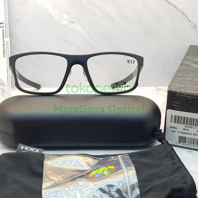 Kacamata Pria Original Oakley Ox8051-0154 A Hyperlink Satin Black Terlaris