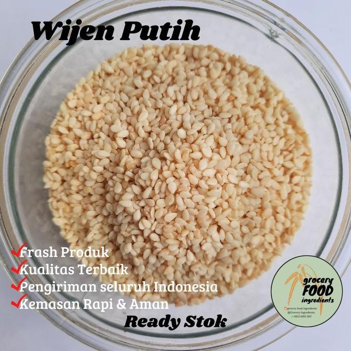 

Terlaris White Sesame Seed / Wijen Putih - 250Gram