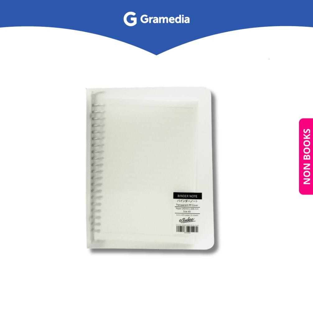 

Gramedia Depok - ESTUDEE BINDER NOTE PP A5 CLEAR