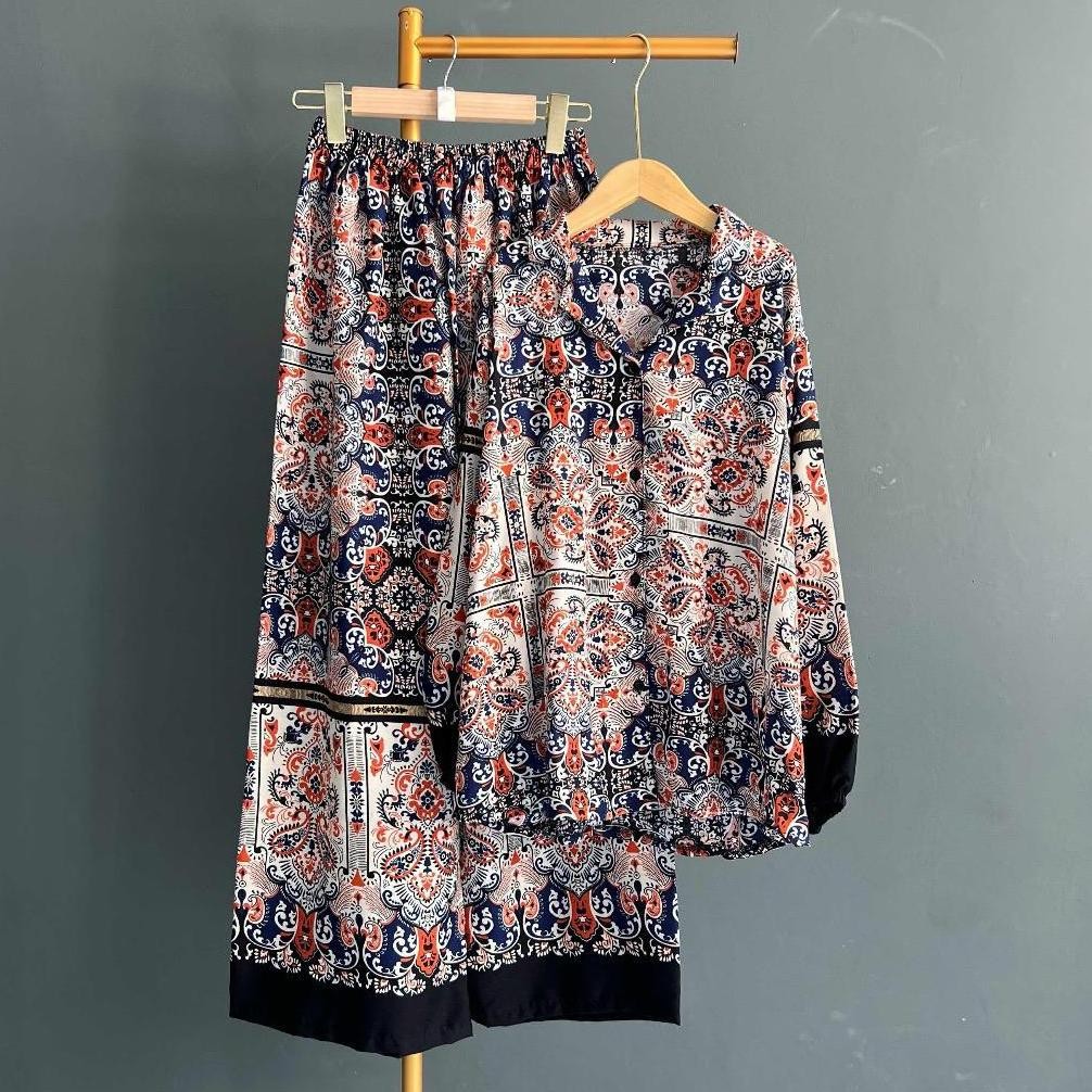 ND One set Jumbo / setelan rayon Jumbo/ One set wanita / One set Jumbo / One set wanita jumbo / setc