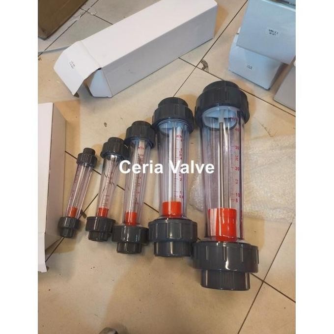 Rotameter Flowmeter 2'' Inchi Lzs-65D / Rotameter Tabung Pelastik 2'' Inchi Lzs-65