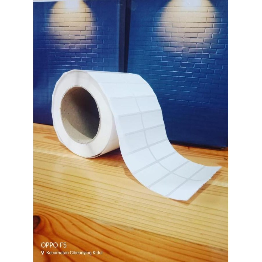 

new label bare / stiker label / thermal 20mm x40mmcore 1" isi 5000 pcs