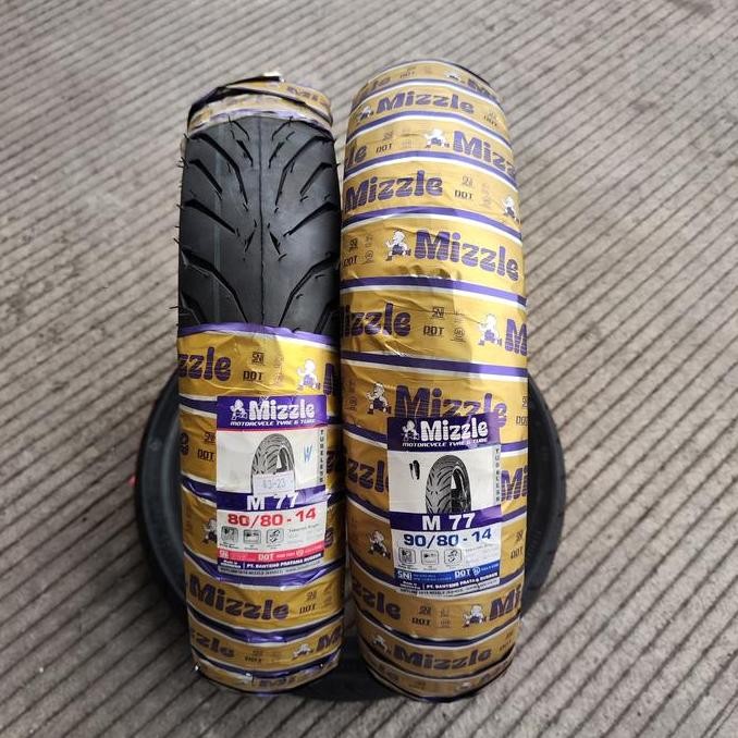 siap kirim ban mizzle m77 80/80-14, 90/80-14, 100/80-14 motor matic beat mio vario gear