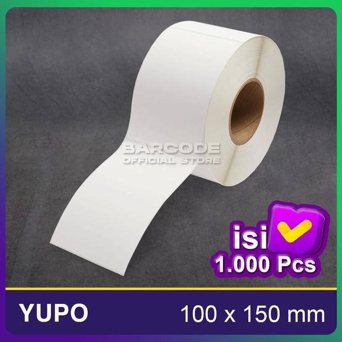 

new label bare yupo 100x150 mm label stiker 100 x 150 a6 core 3 inch