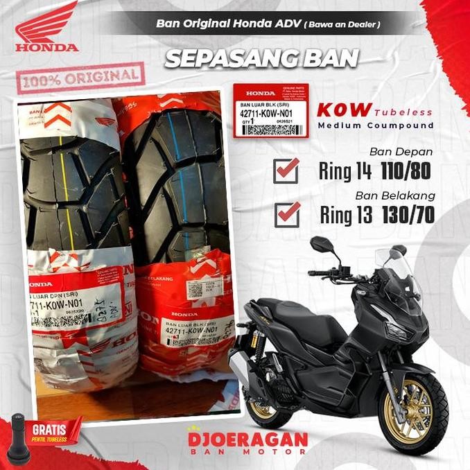 BERKUALITAS BAN MOTOR HONDA ADV FEDERAL AHM DEPAN BELAKANG 110/80-14 DAN 130/70-13
