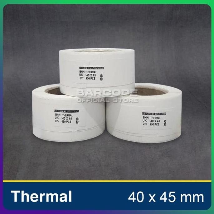 

new label stiker termal 40x45mm / 40 x 45 / 40x45 mm 1 line(1slop)